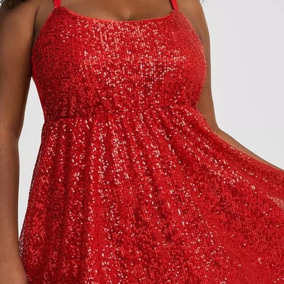 Sparkly red torrid Dress size 2 - Picture 1 of 2